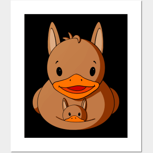 Kangaroo Rubber Duck Posters and Art